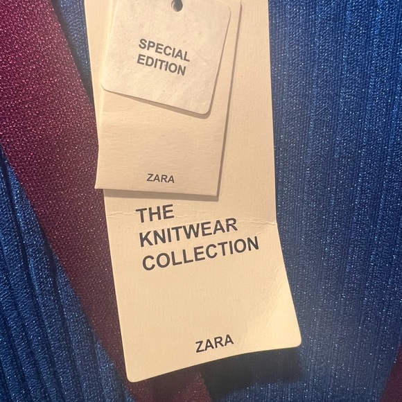 Zara knit metallic cardigan. Special edition, size M - Picture 3 of 4
